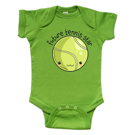 

Inktastic Future Tennis Star- Cute Tennis Ball Gift Baby Boy or Baby Girl Bodysuit
