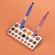 thumbnail image 3 of Tapa de tintas Soporte Soporte Soporte de acero inoxidable Pigmento Contenedores Soporte Soporte Soporte de rack Skin Herramienta de belleza Cosmetic Supplies 21 Agujeros Inevent CE001205-00, 3 of 7
