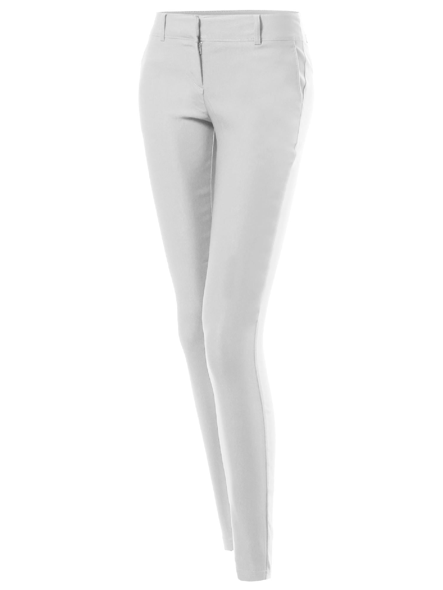 FashionOutfit FashionOutfit Women's Basic Slim Fit Office Pants Stretchy Full Length Walmart