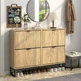 thumbnail image 4 of Shoe Storage Cabinet with Drawers, Freestanding Shoe Cabinet with Metal Legs, 4 of 6