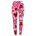thumbnail image 5 of Afdoent Leggings For Women Ladies Valentine Day Heart Printed Tights Lifting Fitness Exercise Leggings Yoga Pants Fashion, 5 of 5