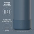 thumbnail image 6 of Hydrapeak 32oz Sport Insulated Water Bottle with Straw or Chug Lid, Leak & Spill Proof, Keeps Drinks Cold for 24 Hours, Hot for 12 Hours, Premium Stainless Steel Water Bottles (32oz, French Navy), 6 of 9