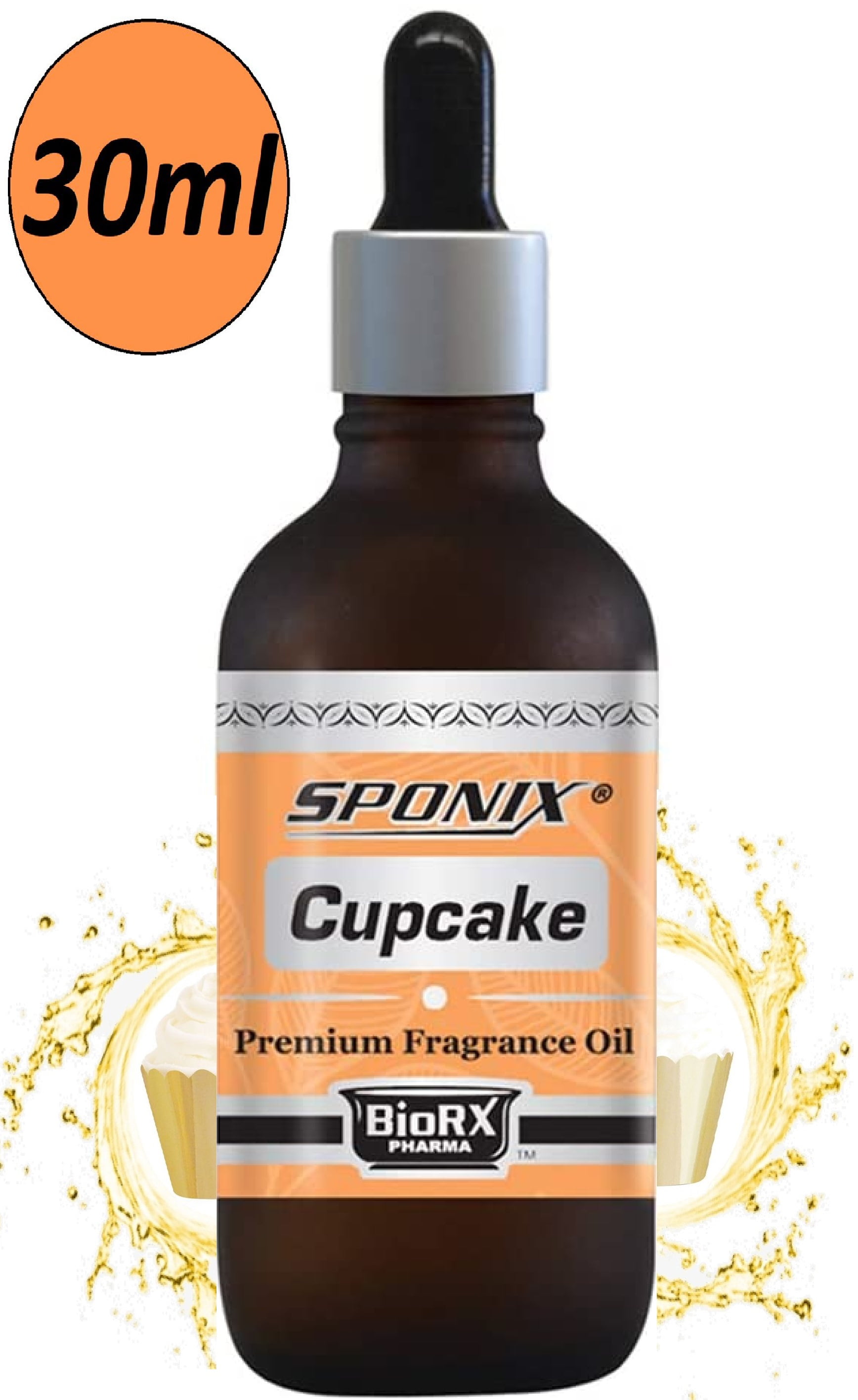 Cupcake Fragrance Oil Aromatic Premium Scented Perfume Oil 30 mL / 1 Oz by Sponix Made in USA (FAST SHIPPING)