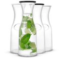 thumbnail image 2 of Jarra de vidrio JoyJolt Hali de 1 litro con tapa, juego de 4 para bebidas, 2 of 4
