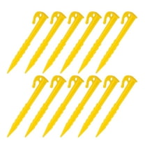 LEORX 20pcs Camping Ground Nail Plastic Tent Stakes Wind Resistant for Campers Hikers