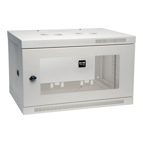 SmartRack 6U Low-Profile Switch-Depth Wall-Mount Rack Enclosure Cabinet, White