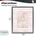 thumbnail image 4 of Stupell Industries Traditional White Cosmos on Pink Stripes Gray Floating Frame Canvas Art, 25 x 31, by Lucille Price, 4 of 8