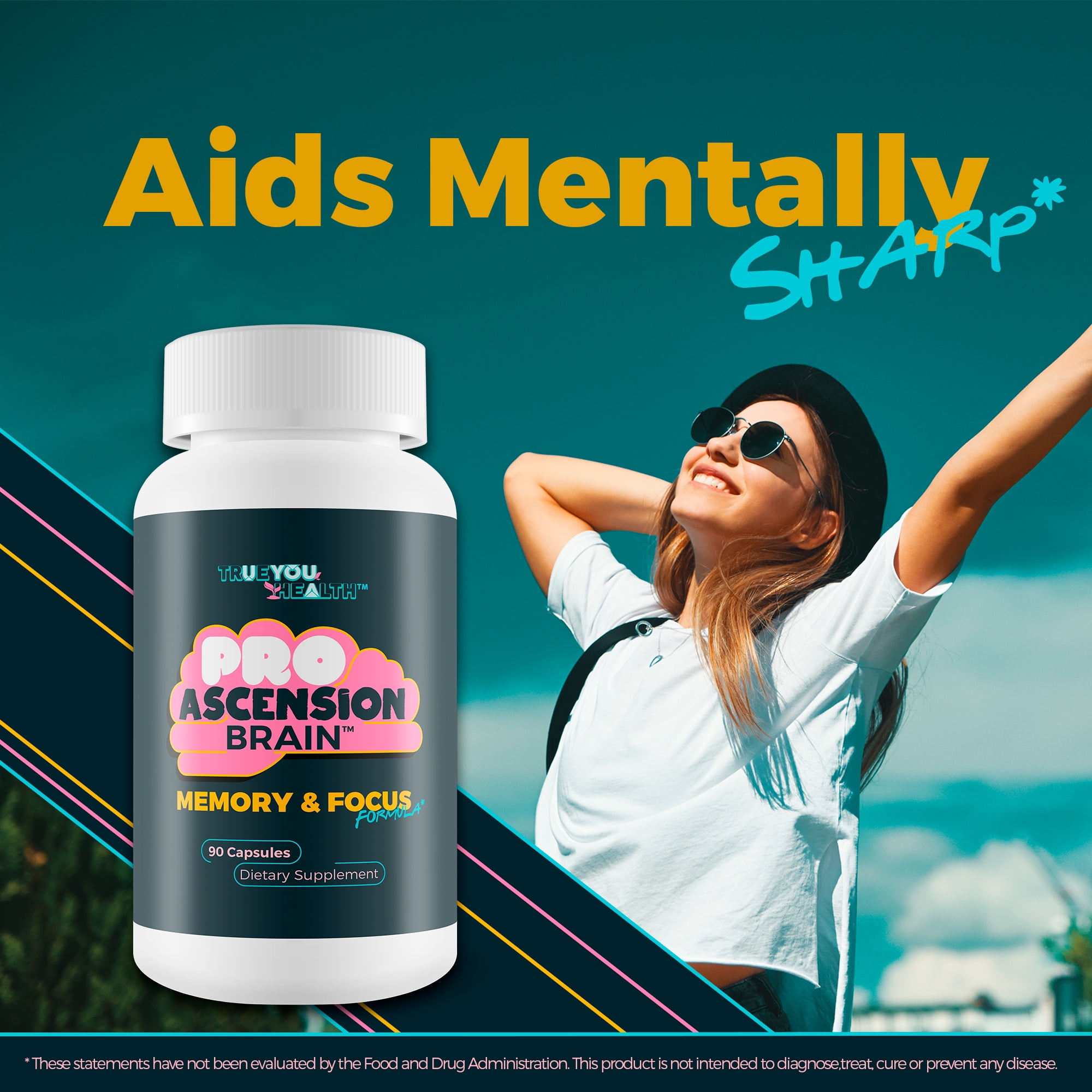 Pro Ascension Brain - Memory & Focus Formula - Cognitive Support Brain Supplement - Advanced Nootropic Brain Booster Pills for Enhanced Mental Performance, Memory, Concentration, & Focus
