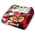 thumbnail image 3 of Hazbin Anime Hotel Blanket Super Soft Throw Blanket Flannel Ultra-Soft Micro Fleece Blanket for Couch Bed Sofa Travelling Camping 40x50", Black, 3 of 6