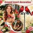 thumbnail image 2 of Red Cardinal Garden Stake - Metal Outdoor Decor for Patio & Yard, 2 of 6