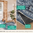 thumbnail image 5 of Bloom Rugs Washable Non-Slip 7 ft Runner - Blue Traditional Oriental Runner for Entryway, Hallway, Bathroom, and Kitchen - Exact size: 2'6" x 7', 5 of 10