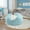 Sky Blue, variant on Mouliraty Bean Bag Chair,135x65cm,1pc Chair Cover Large Circular SoftFluffy Comfortable Velvet Sofa Cover for Living Room Bedroom Office Home Decoration,Only Cover No Filler,Dark Gray