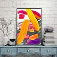 thumbnail image 3 of IDEA4WALL Framed Canvas Wall Art Brush Color Paint Strokes, 3 of 4
