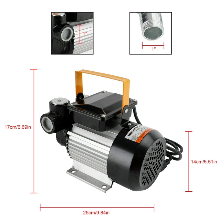 110V AC Self Priming Electric Fuel Transfer Pump Oil Fuel Diesel