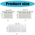thumbnail image 5 of Short Curtain French Lace White Sheer Kitchen Voile Curtains with Color Pins, 5 of 7