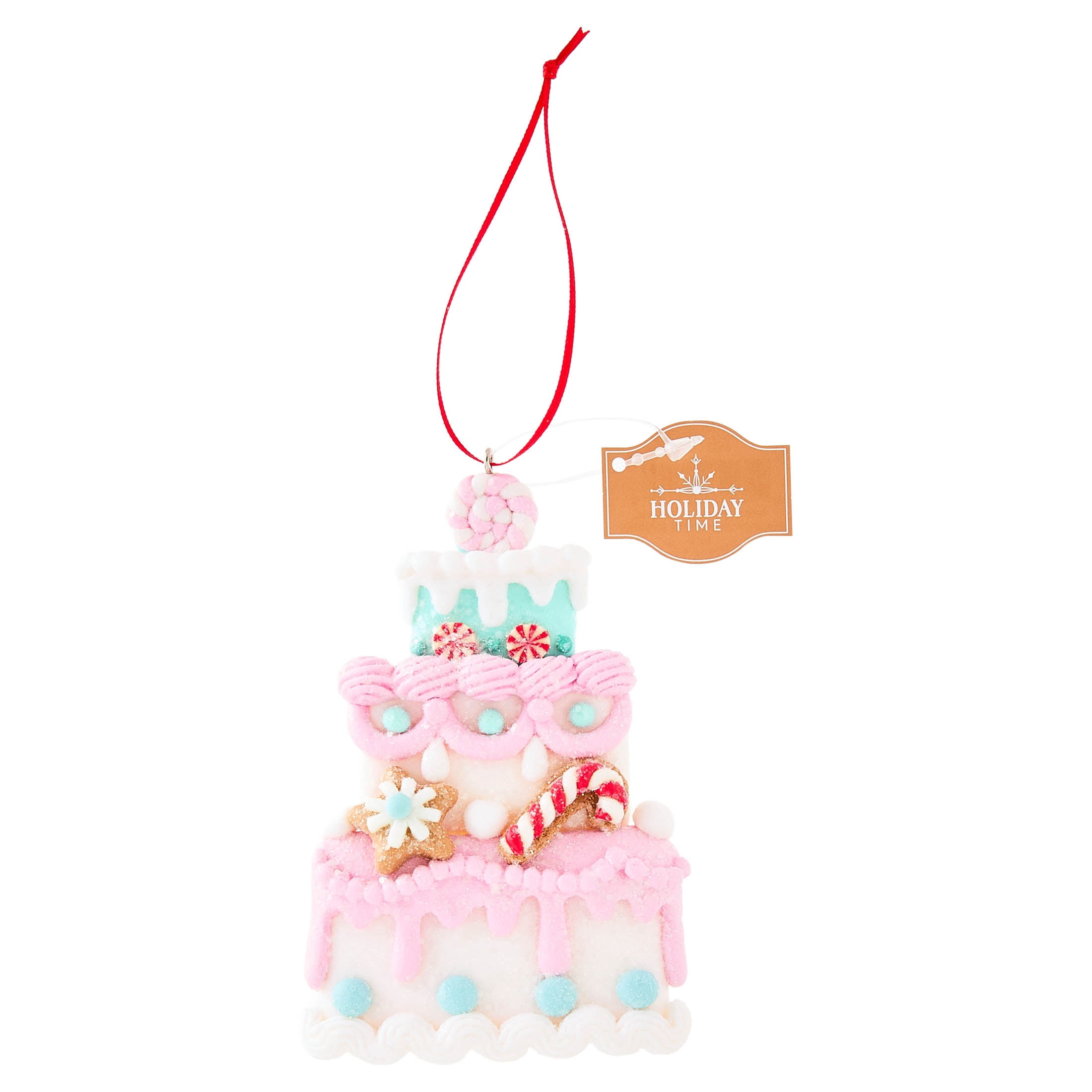 Multicolor Clay Dough Cake Christmas Ornament, 4.5", by Holiday Time