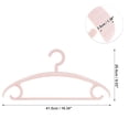 thumbnail image 5 of Perchas de ropa antideslizantes Unique Bargains 4 Pcs color rosa, 5 of 5