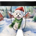 thumbnail image 4 of Hello Winter Maltese Frosty Morning Walk Welcome Snowy Christmas All Over Print Boxer Briefs Underwear for Men Dad Maltese Dog Lover Gifts Idea - 02018, 4 of 6