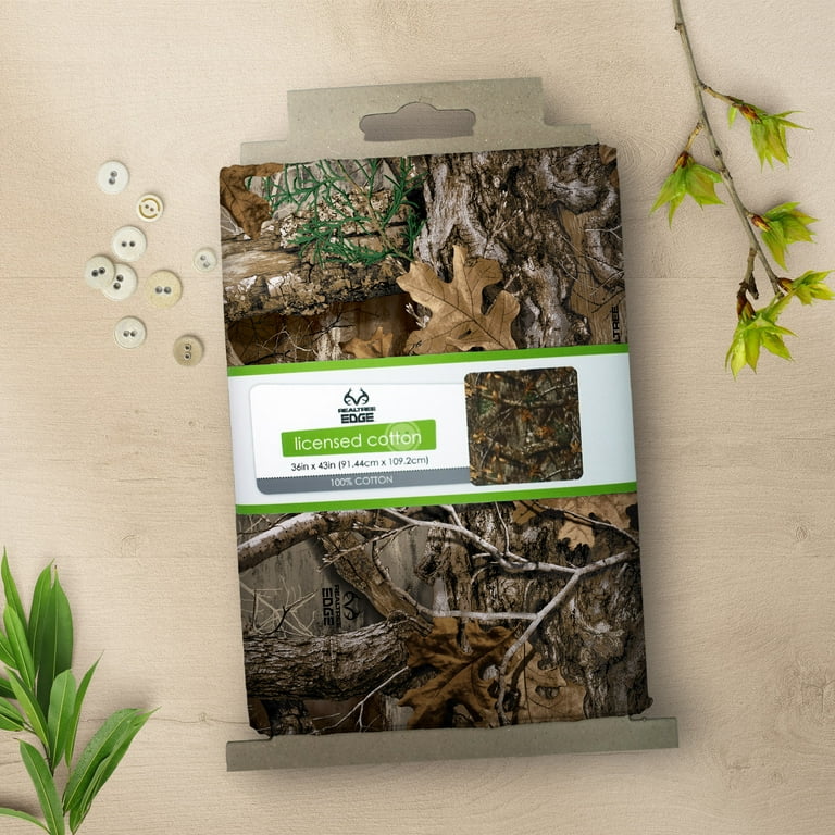 Real Tree Edge 2 Camouflage By David Textiles Cotton 1 Yard Fabric Cut