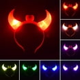 thumbnail image 2 of Diadema con luz Casa de los Tesoros cuerno de diablo LED para niños y adultos, 2 of 4