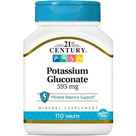 21st Century Potassium Gluconate Supplement, 110 Count