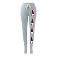 thumbnail image 4 of Gibobby Leggings de cintura alta Pantalones de moda para mujer, cómodos pantalones de pijama con pierna recta, pantalones de yoga con cordón, pantalones de pijama de bloque de color（Gris， S), 4 of 5
