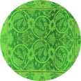 thumbnail image 1 of Ahgly Company Indoor Round Abstract Green Modern Area Rugs, 6' Round, 1 of 4