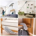 thumbnail image 4 of Webster Cobweb Duster, Feather Duster for Home, Extendable Dusters for Cleaning High Ceiling Fans, Hand Wall Duster, Long and Washable Dust Brush Gray, 4 of 4