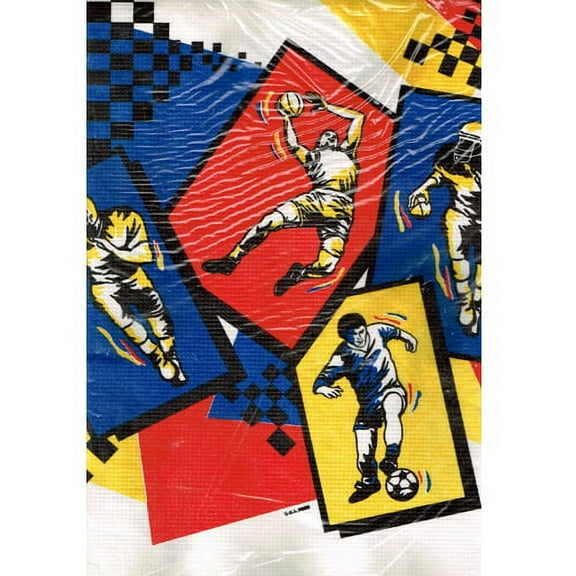 Various Vintage Paper Tablecloth, Multicolor