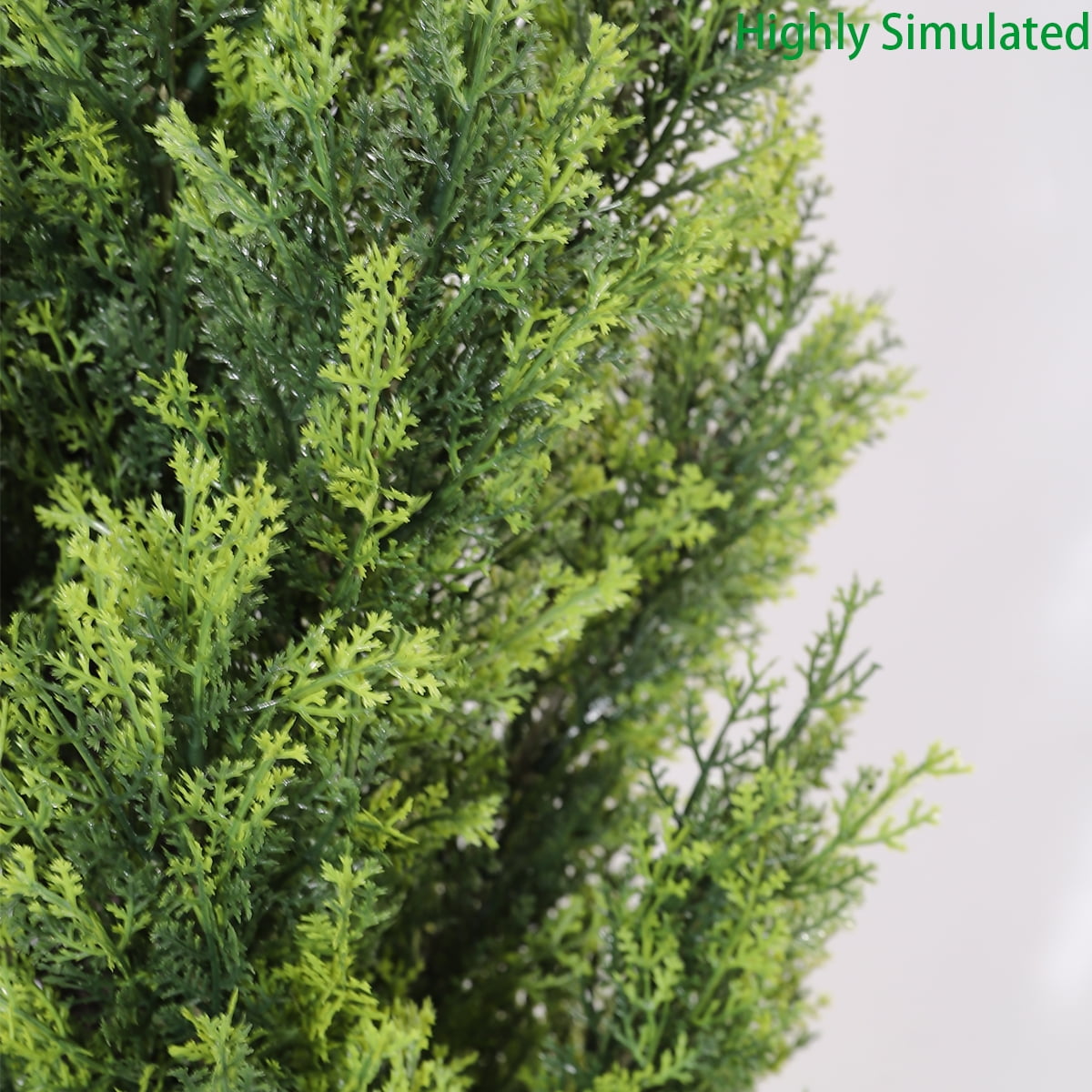 Poetree 2 Pack Artificial Tree 5 FT Artificial Cedar Topiary Trees for Outdoors Potted Fake Pine Trees Faux Evergreen Plants for Home Porch Decor
