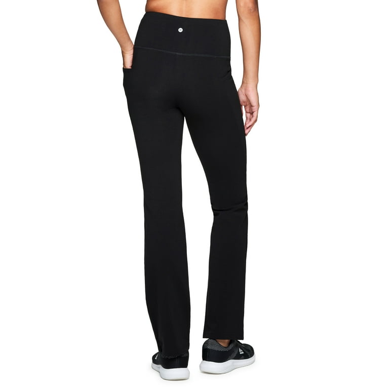 RBX Active Women's Cotton Spandex Bootcut Yoga Pants With Pockets