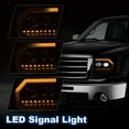 thumbnail image 3 of PIT66 LED DRL Tube Projector Headlights Smoky lens Black Housing Clear Reflector Fit for GMC Sierra 1500 2007-2013/Fit Sierra 2500HD 3500HD 2007-2014, 3 of 10