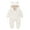 White, variant on UAMVSH Baby Unisex Fleece Jumpsuits Boys Girls Ear Zipper Snowsuit with Hood Infant Toddler Hoodie Romper Warm Long Sleeve Clothes(0-6 Months,White)