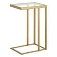 thumbnail image 4 of Evelyn&Zoe Alexis 16" Wide Rectangular Side Table, Brass, 4 of 9