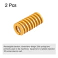 thumbnail image 3 of Unique Bargains Meurent Ressort, 12mm OD 25mm Long 2 Pack Estampage Charge Légère Compression Jaune, 3 of 5