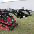 Titan Attachments Mini Skid Steer Stump Bucket Grapple, Quick Tach ...