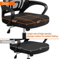 thumbnail image 6 of Topeakmart Manager's Chair with Lumbar Support & Reclining, 276 lb. Capacity, Black, 6 of 16