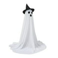thumbnail image 2 of Dserhfy 55" Solar Ghost Light for Halloween Outdoor Decoration Waterproof Light Up Standing White Ghost with Witch Hat for Front Porch Yard Gardens Tree Lawn Decor, 2 of 8