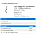 thumbnail image 2 of Lower Radiator Hose - Compatible with 1976 - 1982 Chevy Corvette 1977 1978 1979 1980 1981, 2 of 2