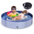 thumbnail image 2 of Funyole Foldable Dog Pool with Pool Cover, 48” Portable Dog Pet Pool Bathing Tub Kiddie Pool, 2 of 8