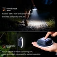 thumbnail image 6 of Camping Lights 4500 Lumens, Portable Outdoor USB Rechargeable 4 Modes Lantern, Magnetic Hiking Gear Essentials for Power Outage Emergency, Hanging LED Battery Canopy Tent Light, 6 of 8