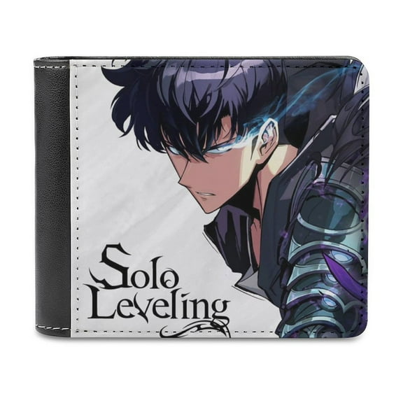 Solo Leveling Slim Bifold Wallet Purse Leather Wallets for Men Women Card Holder Wallets - Thin & Stylish