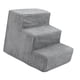 thumbnail image 2 of Escaleras con rampa para perros de 3 escalones, cómoda y resistente escalera portátil para perros, rampa para mascotas para silla, uso al aire libre, Grande, 2 of 8