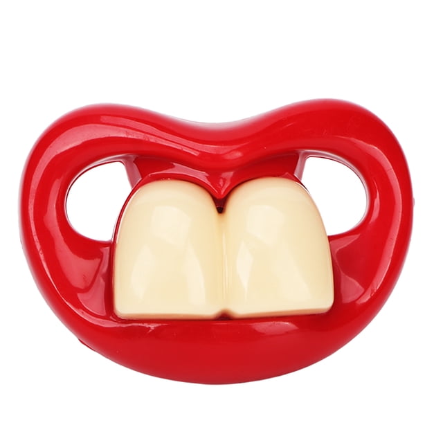 Chupete de bebé con forma divertida de diente de ciervo, chupete de soporte bucal seguro, chupete infantil de silicona