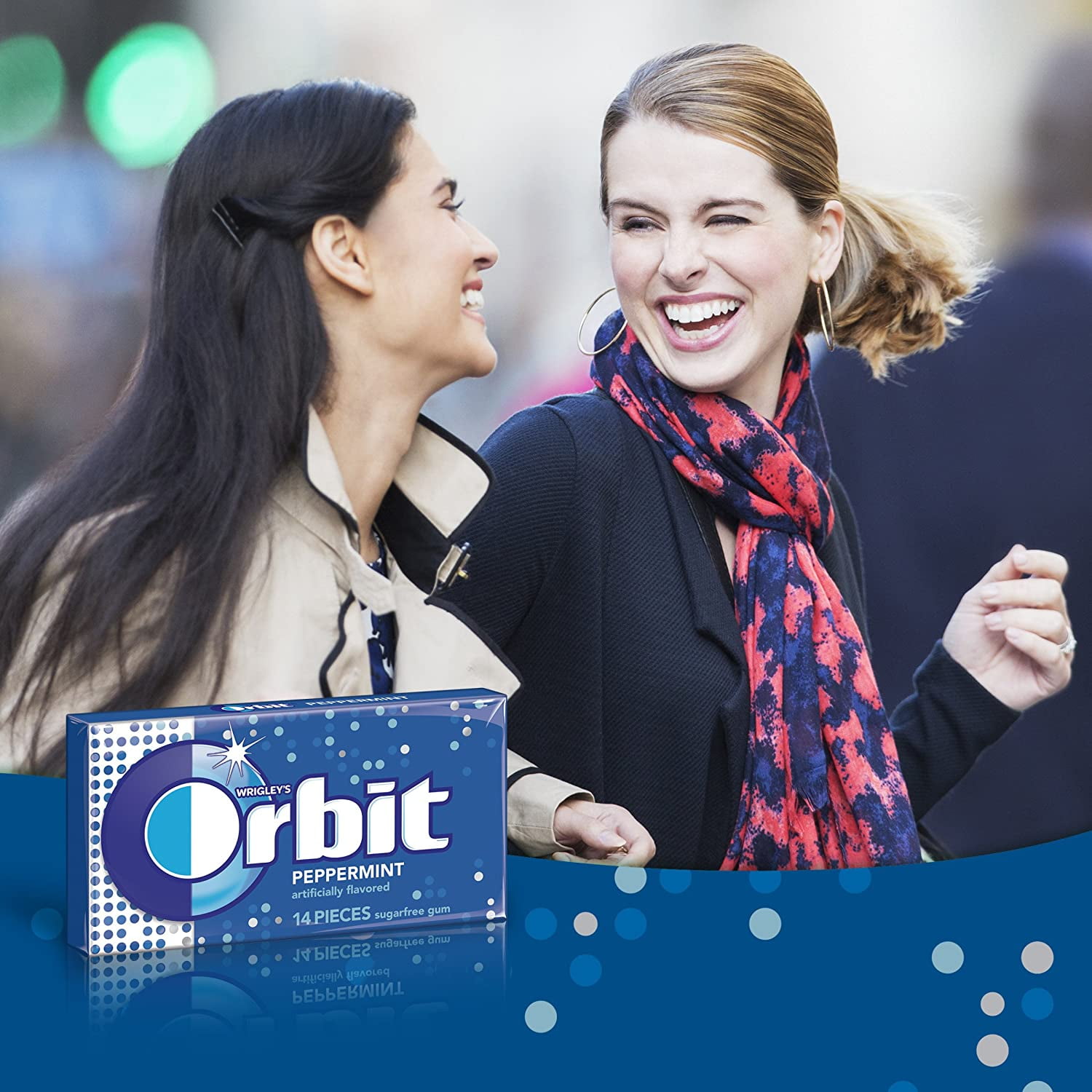 Orbit Peppermint Sugarfree Gum, 14 count (Pack of 24)