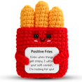 thumbnail image 1 of Emotional Doll Hoedia Positive Fries, regalo de ganchillo para un amigo, 1 of 7