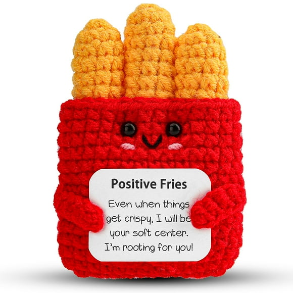 Emotional Doll Hoedia Positive Fries, regalo de ganchillo para un amigo