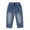 Dark Blue, variant on Huanglei Boys Denim Jeans With Distressed Street Style Loose Fit Casual Pants For Youth Kids Daily Wear ,Baggy Boys Jeans /Size 3-4 Years(Dark Blue)