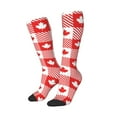 thumbnail image 2 of Easygdp Maple Leaves1 Soccer Socks Sport Knee High Socks Calf Compression Athletic Socks for Men and Women, 2 of 9