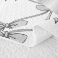 thumbnail image 5 of Erosebridal Bowtie Print Bed Spread Queen,Kawaii Coquette Bows Queen Coverlet Set For Girls,3pcs, 5 of 7
